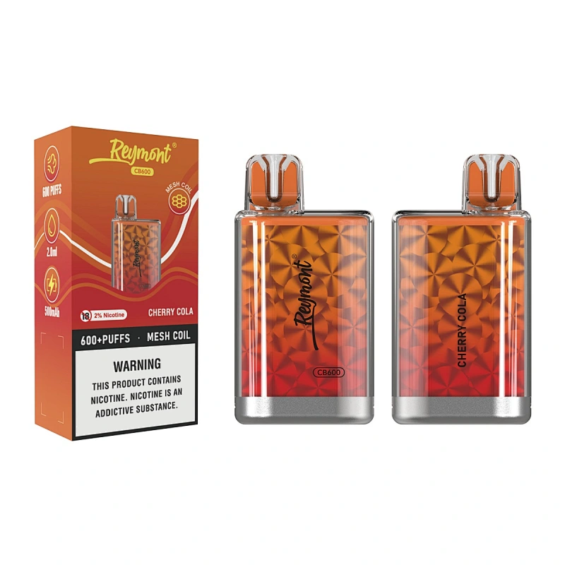Reymont CB600 PUFFS Unbeatable Taste Crystal Box Mod Mesh Coil TPD Available Disposable Electronic Cigarette Vape Pen